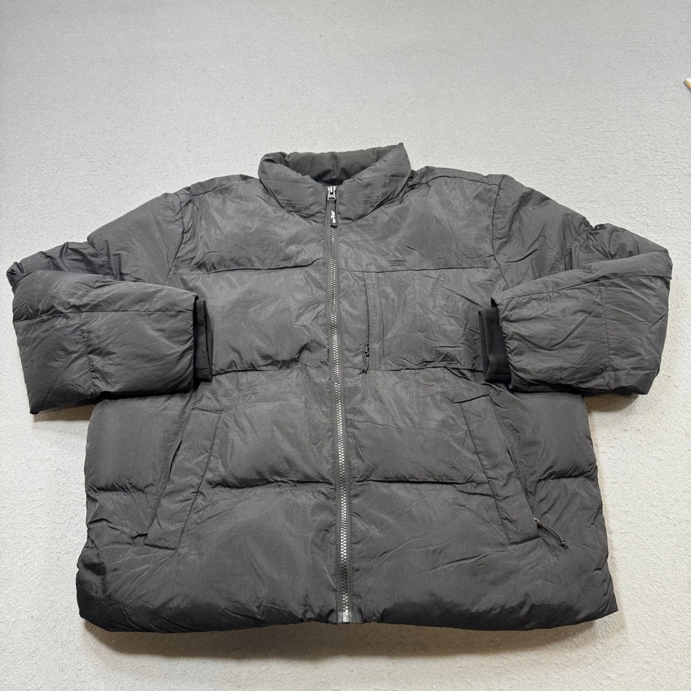 Levi's Puffer Jacket Men's 3XL Black Quilted Insulated Thermal Bomber Outdoor